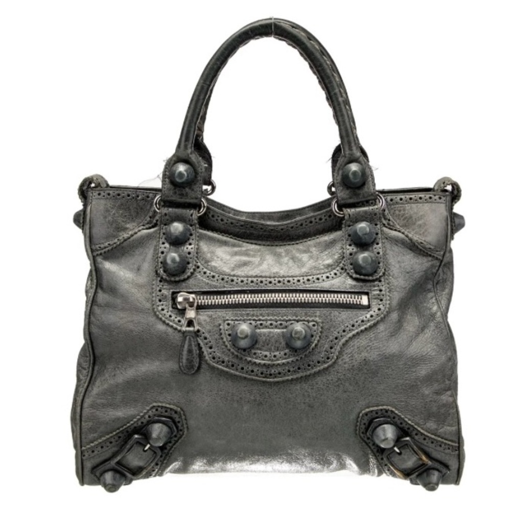 Authentic Balenciaga Motocross Classic City Satchel